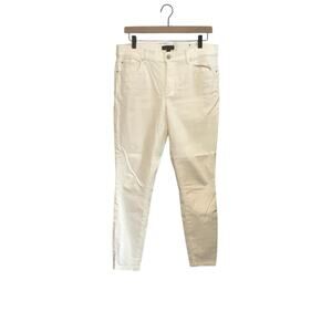 Ann Taylor White Skinny Jeans Mid-rise size 10